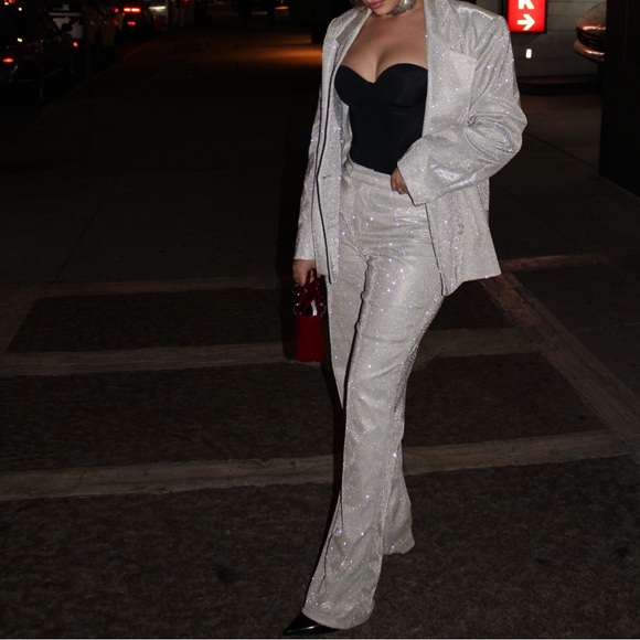Glitter pants and blazer set - Picture 2 of 3